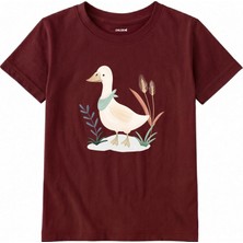 Colermi Pamuk Kumaş Çocuk Tişörtü – Doğal Ördek Tasarımlı T-Shirt