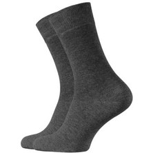 Meristanbul Business Çorap, 43-46, Yumuşak Pamuk Karışımlı, Antrasit