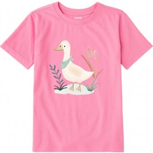 Colermi Pamuk Kumaş Çocuk Tişörtü – Doğal Ördek Tasarımlı T-Shirt