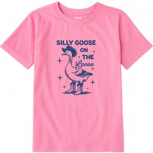 Colermi Pamuk Kumaş Çocuk Tişörtü – Silly Goose Baskılı T-Shirt