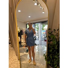 Elbise Kısa Kollu Kemerli