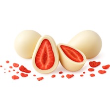 Milat Çikolata Milat Beyaz Çikolatalı Çilek Draje 1 Kg