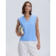 Youknitwear You Lim %100 Pamuk V Yaka Kadın Kazak