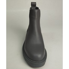 Lucciola Kadın Hakiki Deri Gri Deri Lastikli Bot