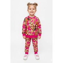 New Kids Baskılı 2 Iplik Şardonlu Pamuk Kız Çocuk Takım