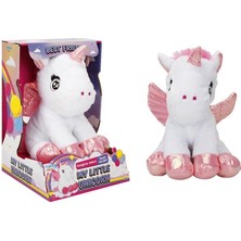Sinerjim PELUŞ UNICORN IŞIKLI BEYAZ