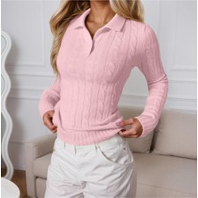 Youknitwear You Riviera %100 Pamuk Polo Yaka Kadın Kazak