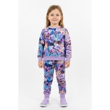 New Kids Baskılı 2 Iplik Şardonlu Pamuk Kız Çocuk Takım