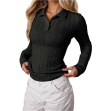 Youknitwear You Riviera %100 Pamuk Polo Yaka Kadın Kazak