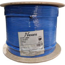 NEXANS NEX1611TB5, Mavi, Cat6, 500M, Lszh Halogen Free, Makara, Kablo