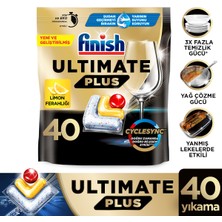 Finish Ultimate Plus Bulaşık Makinesi Deterjanı Tableti 40 Kapsül Limon