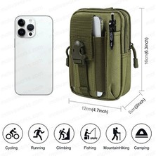 Kordak Taktik Haki Modüler Molle Telefon ve Çok Amaçlı Taşıma Çantası