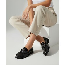 Punto 547832 Kadın Mat Rugan Loafer Ayakkabı