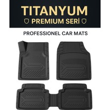Black Gold 3D Havuzlu Oto Paspas Universal Titanyum