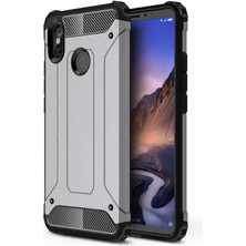 Kilifone - Xiaomi Mi Max 3 Uyumlu - Kılıf Çift Katman Koruyucu Crash Military Tank Kılıf - Rose Gold