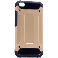 Kilifone - Xiaomi Mi 5 Uyumlu - Kılıf Çift Katman Koruyucu Crash Military Tank Kılıf - Gold