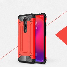 Kilifone - One Plus 7 Pro Uyumlu - Kılıf Çift Katman Koruyucu Crash Military Tank Kılıf - Kırmızı
