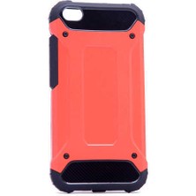 Kilifone - Xiaomi Mi 5 Uyumlu - Kılıf Çift Katman Koruyucu Crash Military Tank Kılıf - Kırmızı