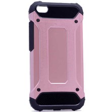 Kilifone - Xiaomi Mi 5 Uyumlu - Kılıf Çift Katman Koruyucu Crash Military Tank Kılıf - Rose Gold