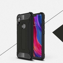 Kilifone - Xiaomi Redmi 6 Uyumlu - Kılıf Çift Katman Koruyucu Crash Military Tank Kılıf - Siyah