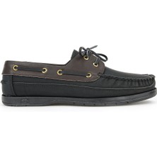 Ziya, Hakiki Deri Erkek Günlük Ayakkabı 153423Z292 Siyah-Kahve