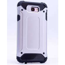 Kilifone - Samsung Galaxy A3 2017 Uyumlu - Kılıf Çift Katman Koruyucu Crash Military Tank Kılıf - Gri