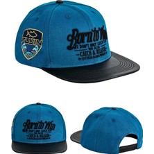 Fujin Btw Leather Visor Şapka Indigo