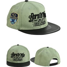 Fujin Btw Leather Visor Şapka Light Green