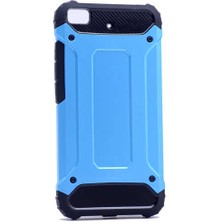 Kilifone - Xiaomi Mi 5s Uyumlu - Kılıf Çift Katman Koruyucu Crash Military Tank Kılıf - Mavi