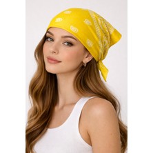 Aida Jewelss %100 Pamuklu Klasik Desen Unisex Bandana Renkli Bandana Etnik Desenli  Bandana