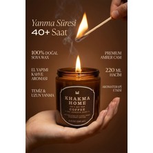 Khakma Home Kokulu Mum, Amber Cam, Uzun Yanma | %100 Soya Mum | 220 ml