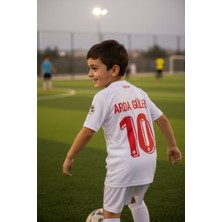 Bite Nose Arda Güler Milli Takım Alt Üst Takım Çoraplı Türkiye Beyaz Renk Efsane T-Shirt