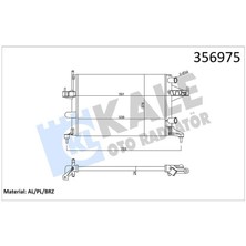 Ölmez Oto Yedek Parça Radyatör Opel Corsa C Combo Tıgra 1.0 1.2 1.4 1.2/ 1.4 16V 00= (Mt) [24MM] Al/mknk
