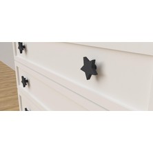 3 Boyutlu Hepsi Yıldız Şekilli Kulp - Çocuk Odalarına Büyülü Bir Dokunuş! -  Dolap ve Çekmece Kulpları - Çocuk Odası, Mutfak ve Banyo Için Modern, Şık ve Dayanıklı Mobilya Kulpları,p