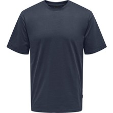 Only & Sons Onsfred Lıfe Rlx Ss Tee Noos Erkek Blue T-Shirt - 22022532
