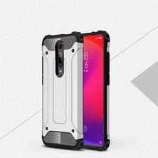 Kilifone - One Plus 7 Pro Uyumlu - Kılıf Çift Katman Koruyucu Crash Military Tank Kılıf - Gri