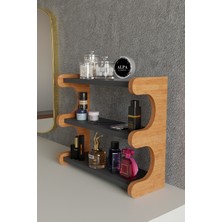 Alpa Ev Mobilya 3 Katlı Tezgah Üstü Banyo ve Makyaj Organizeri | Çok Amaçlı Kozmetik Düzenleyici Stand, Masaüstü Raf