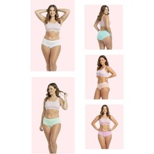 New Lilla 1007 Kadın  Mix 5'lı Günlük Bato Külot