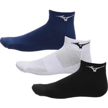 Mizuno Unisex Training Mid 3p Çorap Siyah Beyaz Lacivert Performans ve Konfor İçin