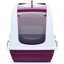 Feyza Design Genis Kapalı Kedi Tuvaleti Xl Boy 40X37,5X50 Cm, Konfor ve Gizlilik