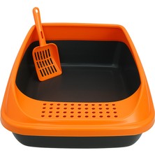 Feyza Design Geniş, Kolay Temizlenebilir Açık Kedi Tuvaleti, Konforlu Kullanım Sağlar