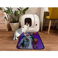 Feyza Design Desenli Kedi Kumu Paspası, Büyük Boy, 60X80 cm