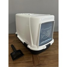 Feyza Design Genis Xxl Kedi Tuvaleti ve Kürek Hediye Seti, Rahat ve Temiz Kullanım