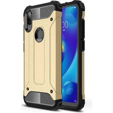 Kilifone - Xiaomi Mi Play Uyumlu - Kılıf Çift Katman Koruyucu Crash Military Tank Kılıf - Gold