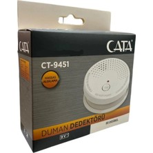 Cata CT-9451 Pilli Duman Dedektörü – 9 V / 85 Db