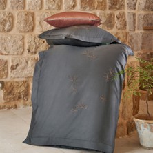 Sarev Juventus Nevresim Takımı Saten Nevresim Takımı Çift Kişilik, Gri