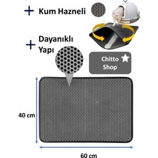 Feyza Design Renkli Kum Hazneli Kedi Tuvalet Paspası, Temiz ve Konforlu Alan Sağlar
