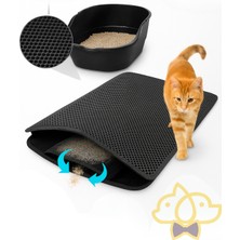 Feyza Design Elekli Kedi Tuvalet Paspası 40X60CM, Kum Toplayıcı, Temiz ve Kullanışlı