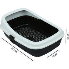 Feyza Design Şeffaf Kedi Tuvaleti, Konforlu ve Pratik Kullanım Sağlar