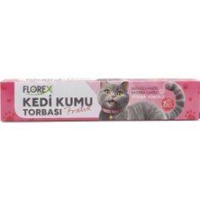 Feyza Design Yumuşak Pudra Kokulu 7'li Kedi Kumu Poşeti, Büzgülü ve Dayanıklı 82X50 cm